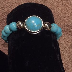 Turquoise color natural stone bracelet